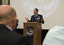 Shaw speaks after receiving the Air Force Distinguished Service Medal in 2019 Shaw and Whiting trade places, both Space Commands win big (4).jpg
