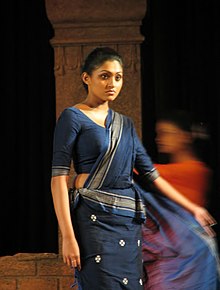 Sinhalese Girl Wearing A Traditional Kandyan Saree (Osaria)-1.jpg