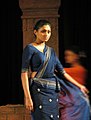 Sinhalese Girl Wearing A Traditional Kandyan Saree (Osaria)-1.jpg