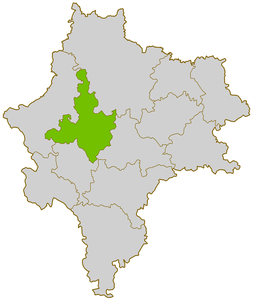 Dukhovshchinskyn alue kartalla