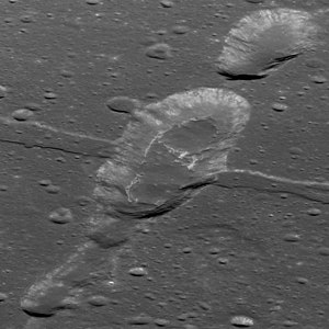 Irregular mare patch crossing Rima Sosigenes in western Mare Tranquillitatis. Sosigenes Irregular Mare Patch M1108117962.jpg