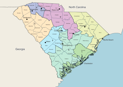 South Carolina's congressional districts since 2023