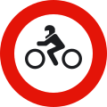 R-104 Entrada prohibida a motocicletes