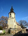 Deutsch: Kirche Stöbnitz (Stadt Mücheln/Geiseltal) English: Stöbnitz church (Mücheln, district: Saalekreis, Saxony-Anhalt)