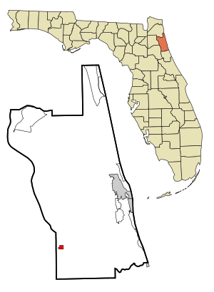 St. Johns County Florida Incorporated and Unincorporated areas Hastings Highlighted.svg