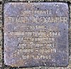 Stolperstein Cimbernstr 13 (Nikol) Eduard Alexander.jpg