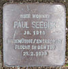 Stolperstein Luruper Chaussee 119 (Paul Seeger) in Hamburg-Bahrenfeld.JPG