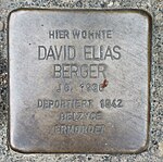 Stolperstein für David Elias Berger