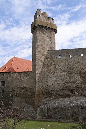 Tower in Strakonice in Czech Republic