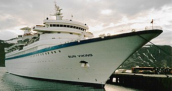 Sun Viking at Honningsvåg in 1993