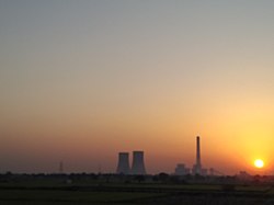 Sunset at Thermal power plant, Barwala ,Hisar.jpg