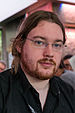 Sylvain Boissel pendant le hackaton, Wikimania 2014.jpg
