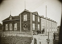 Palosaaren työväenyhdistyksen talo 1900-luvun alussa