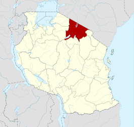 Kaart van Arusha