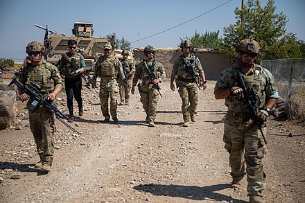 U.S. soldiers in Syria during Operation Inherent Resolve