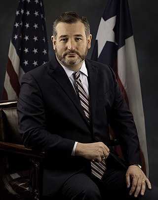<span class="mw-page-title-main">Ted Cruz</span> American politician, attorney (born 1970)