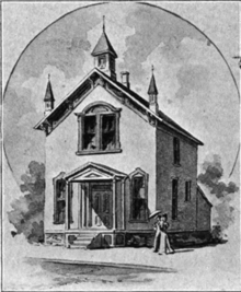 The "Little Barn" at Woman's Medical College of Chicago The "Little Barn" at Woman's Medical College of Chicago (1896).png