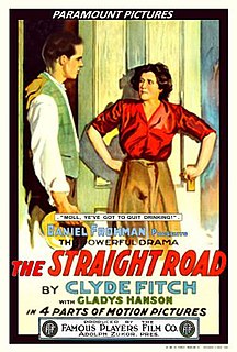 <i>The Straight Road</i> 1914 film by Allan Dwan