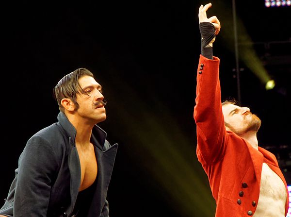 Aiden English (right) and Simon Gotch (left)