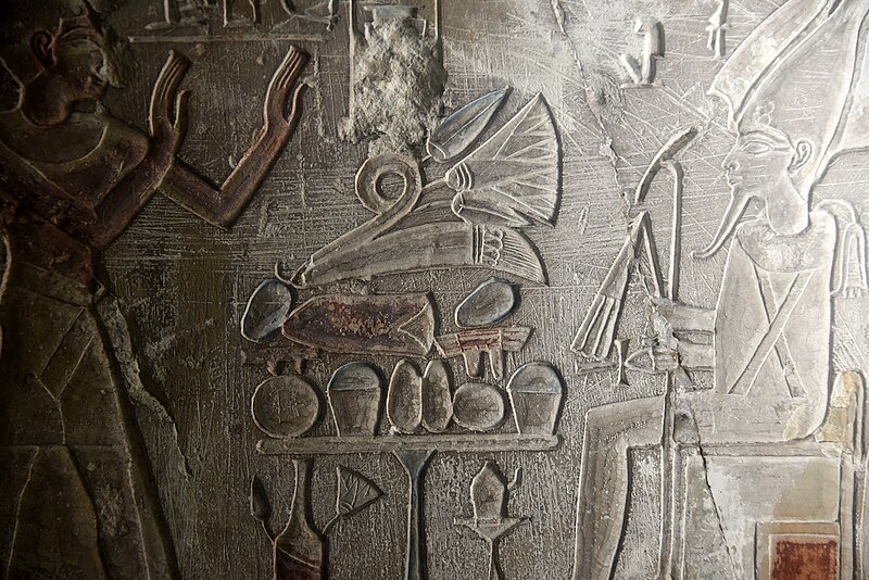 File:The name of god Amun was erased, probably during Amarna era of Akhenaten. Detail of stela of Djeserka, a doorkeeper of the Amun temple at Thebes. From Thebes, Egypt. The Petrie Museum of Egyptian Archaeology, London.jpg