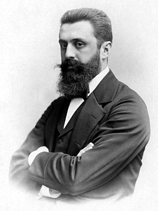 <span class="mw-page-title-main">Theodor Herzl</span> Father of modern political Zionism