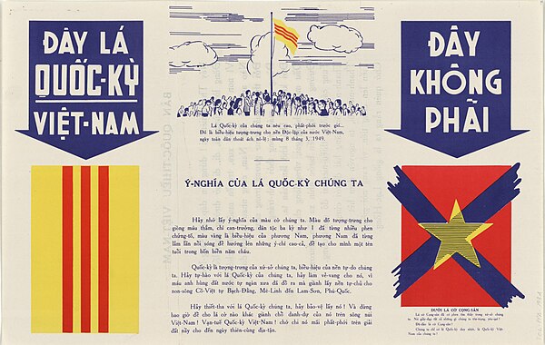 South Vietnamese propaganda poster "This is our true national flag".