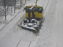 Tka7 auraamassa lunta Jyväskylässä