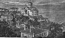 St.-Basil-Kirche (Büyük Ayvasil Kilise), 14. oder 15. Jahrhundert, in einer Buchillustration von 1888