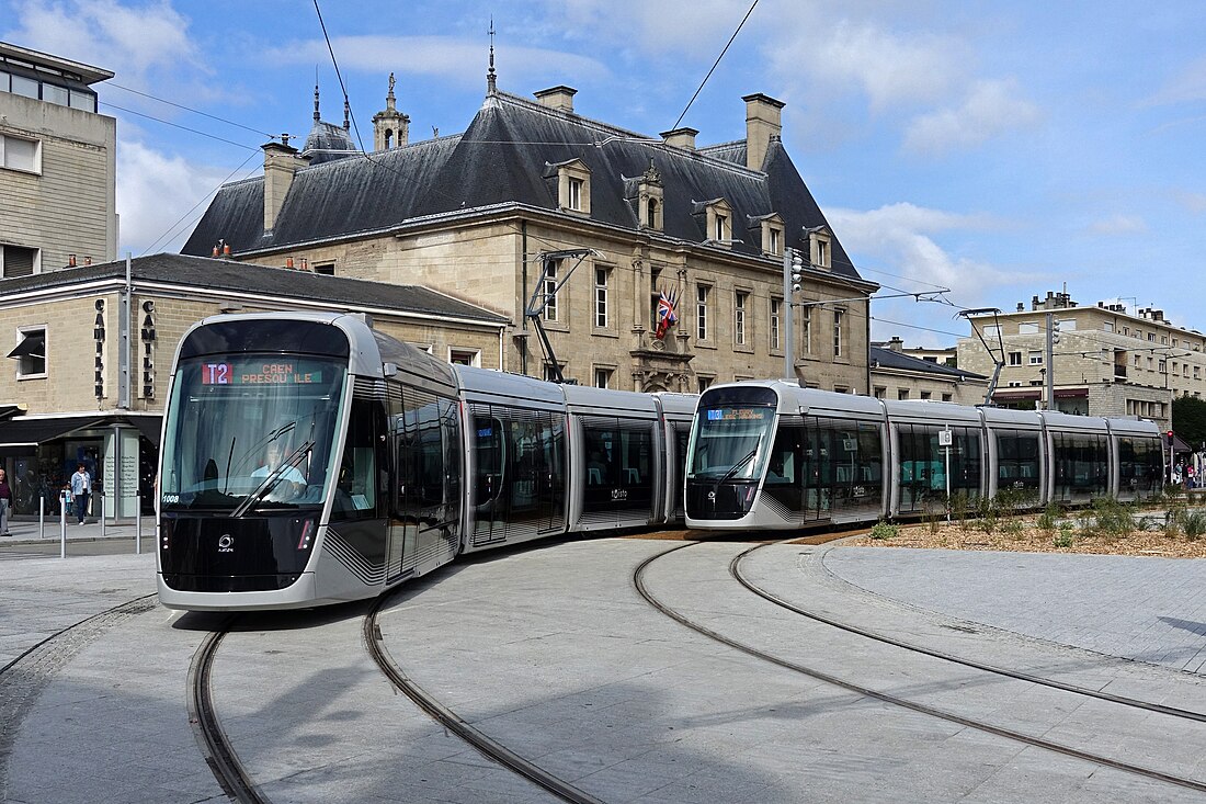 Tramtransporto en Caen