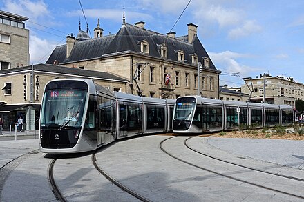 Trams at Place Saint-Pierre