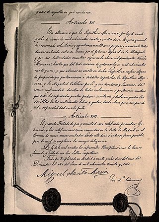 <span class="mw-page-title-main">Santa María–Calatrava Treaty</span> 1836 treaty between Mexico and Spain