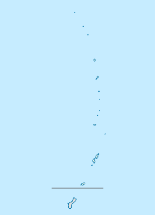 Kaart van luchthavens op de Noordelijke Marianen