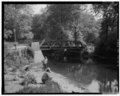 VIEW NORTH, LOOKING AT ENTIRE SOUTH SIDE OF BRIDGE - Thompson's Station Bridge, Spanning White Clay Creek on Chambers Rock Road (N329), Newark, New Castle County, DE HAER DEL,2-NEWCA,47-4.tif