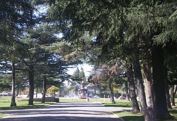 Fountain at Valhalla Memorial Park