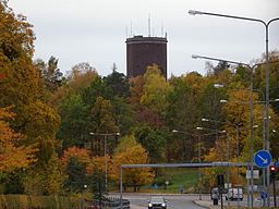 Gamla vattentornet på toppen av Djäkneberget i Västermalm.