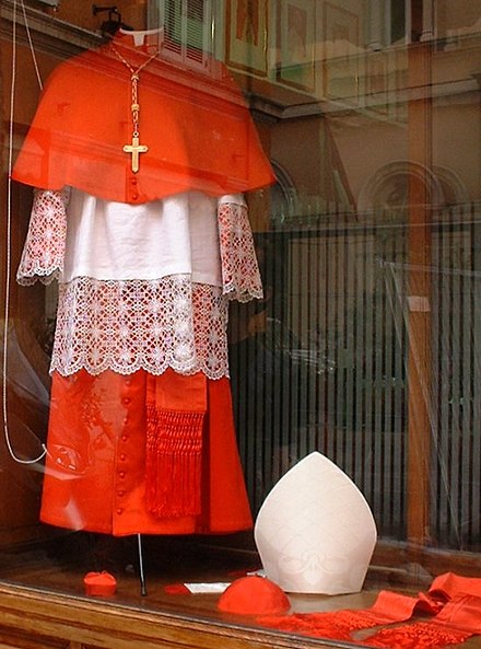Choir dress of a cardinal