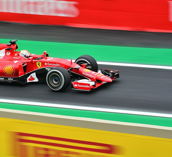 Sebastian Vettel finished third for Ferrari.