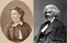 In 1872, Victoria Woodhull and Frederick Douglass ran for president and vice president respectively for the Equal Rights Party. Victoria Woodhull and Frederick Douglass.png