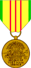 Observe view of Vietnam Service Medal