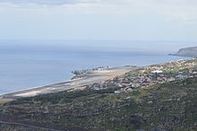 Veduta dell'aeroporto da Machico