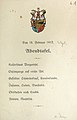 Speisekarte einer Abendtafel am württembergischen Hof, 19. Februar 1912 (Tagebucheintrag von Karl Erb dazu: Am 19. Februar 1912 Abendtafel bei „Königs“. Ich sang die Petrarca-Sonette von Liszt. Begeleiter: Max von Schillings.) Stadtarchiv Ravensburg, Nachlass Karl Erb