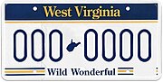 Thumbnail for Vehicle registration plates of West Virginia