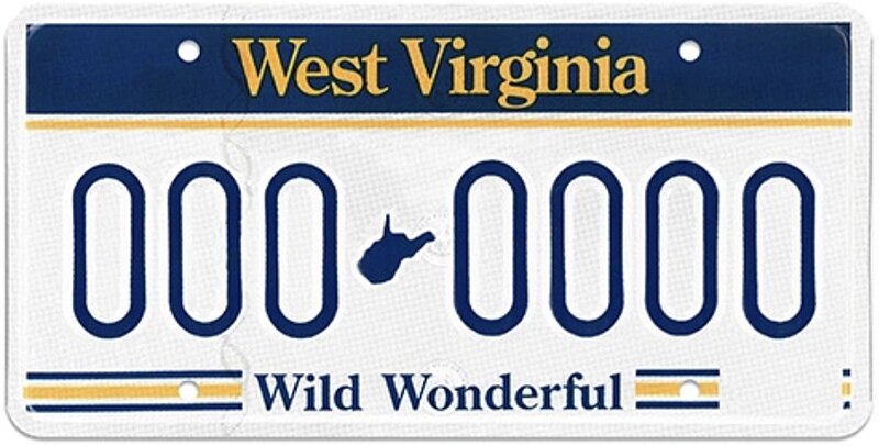 virginia state license plate