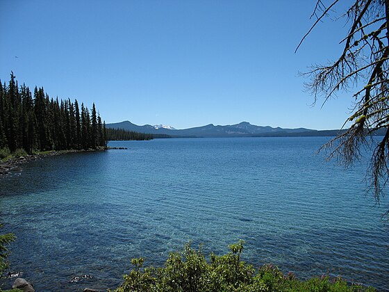 Waldo Lake in the Lane County Cascades