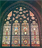 Stained-glass window in the Holy Trinity Chapel