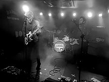 We Are Scientists performing in Guildford, United Kingdom in 2016. We Are Scientists, Boileroom, Guildford (30295787791).jpg