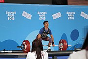 Deutsch: Gewichtheben bei den Olympischen Jugendspielen 2018; Tag 2, 10. Oktober 2018; Jungen 62 kg English: Weightlifting at the 2018 Summer Youth Olympics at 8 October 2018 – Boys' 62 kg