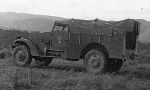 The Forests Commission acquired a large fleet of surplus 4WD's after WW2 like this American White scout car as well as several Blitz trucks set up as 4X4 tankers from the RAAF base at Amberley. A few Norton Dominator 77 motorbikes with sidecars were purchased. British Series 1 Land Rovers were not available until the 1950s and Toyota 40 series Land Cruisers until the early 1960s. Also acquired were Coventry Climax and Pacific Marine fire pumps as well as new radio equipment. Source: Jim McKinty. FCRPA* collection. White scout car.jpg