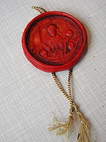 Wax seal of Frederick I Barbarossa WikiSiegel Barbarossa.JPG