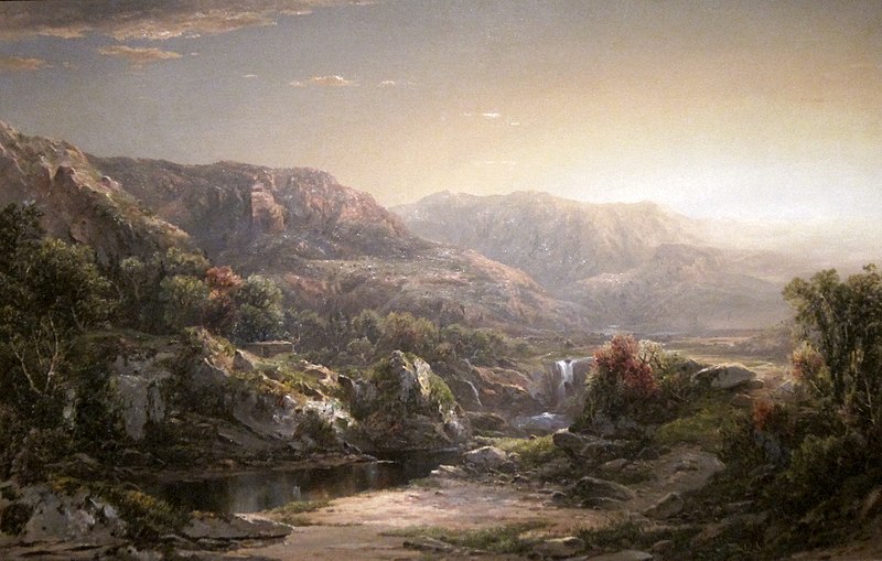 File:William Louis Sonntag - 'Mountain Landscape', oil on canvas, c. 1860, El Paso Museum of Art.jpg